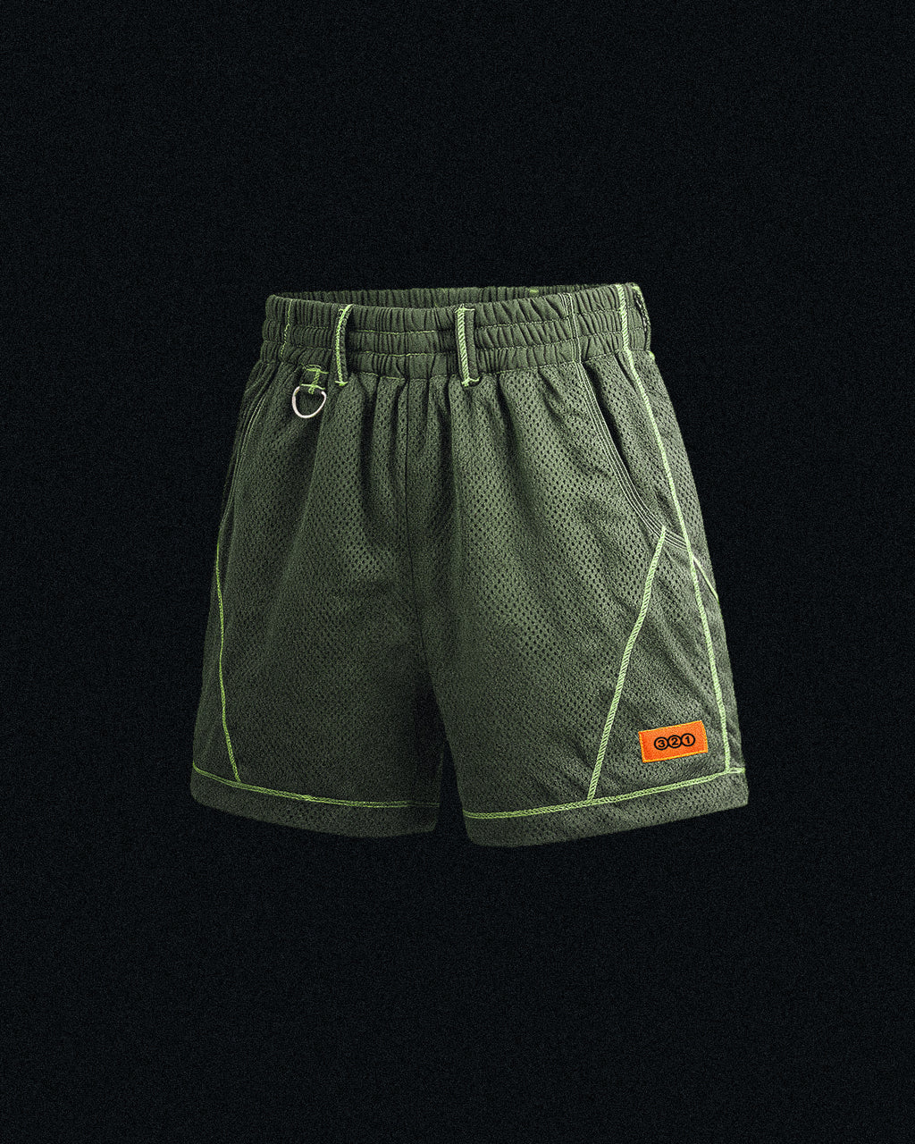 GREEN GRASS MESH SHORTS