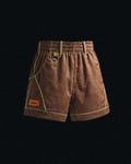 BROWN CLAY MESH SHORTS