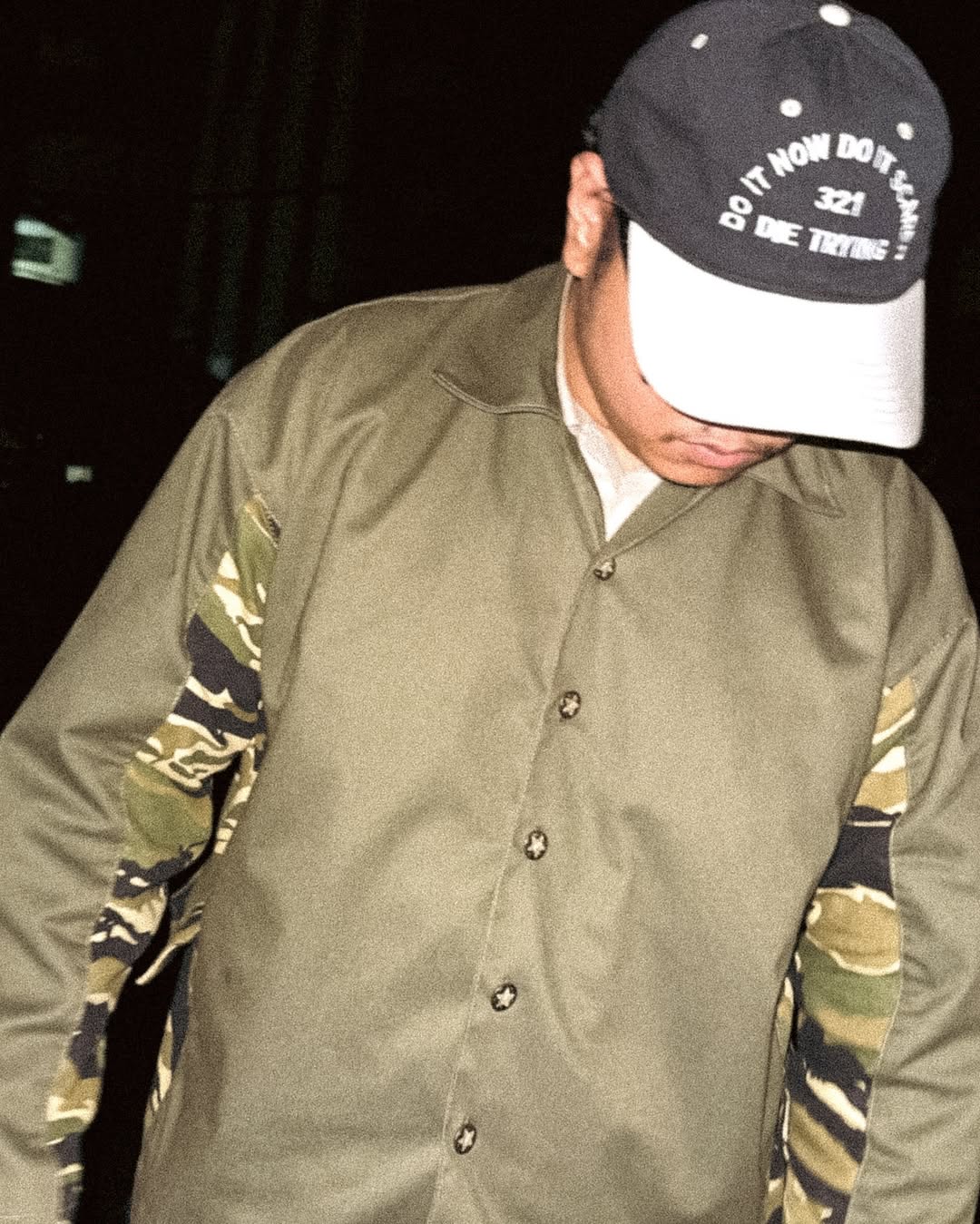 FATIGUE GREEN & CAMO CHORE JACKET