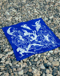 FORAGE SCARF 321 X FRANCE DAFFON BLUE