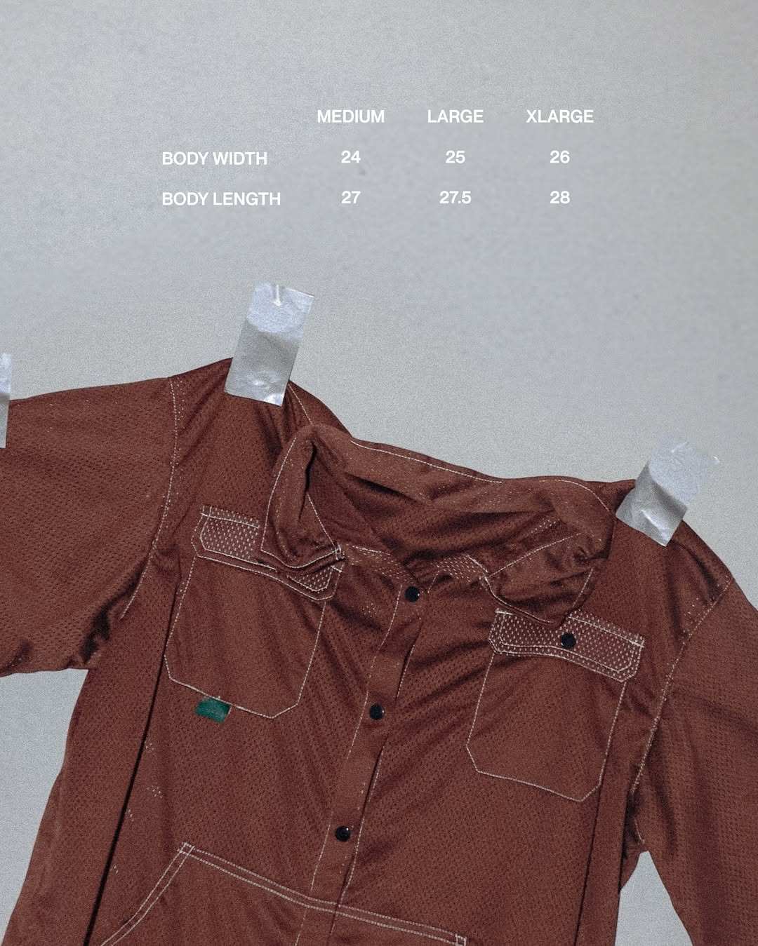 HUNT AND HARVEST BROWN MESH CAMP SHIRT