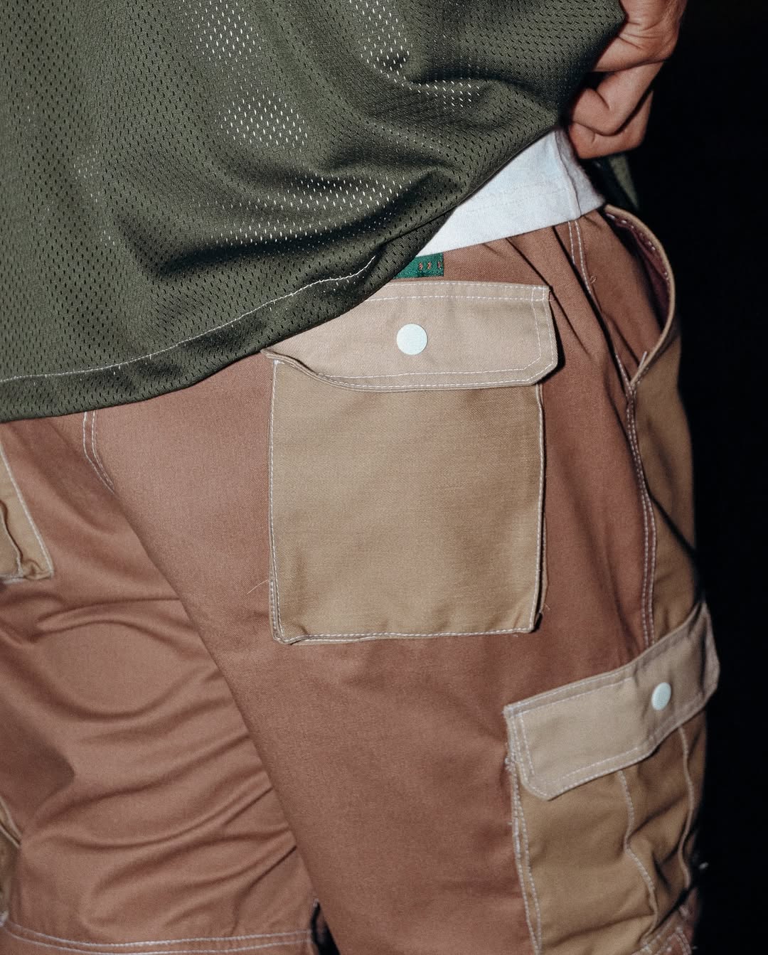 HUNT AND HARVEST BROWN TRI-TONE PANTS