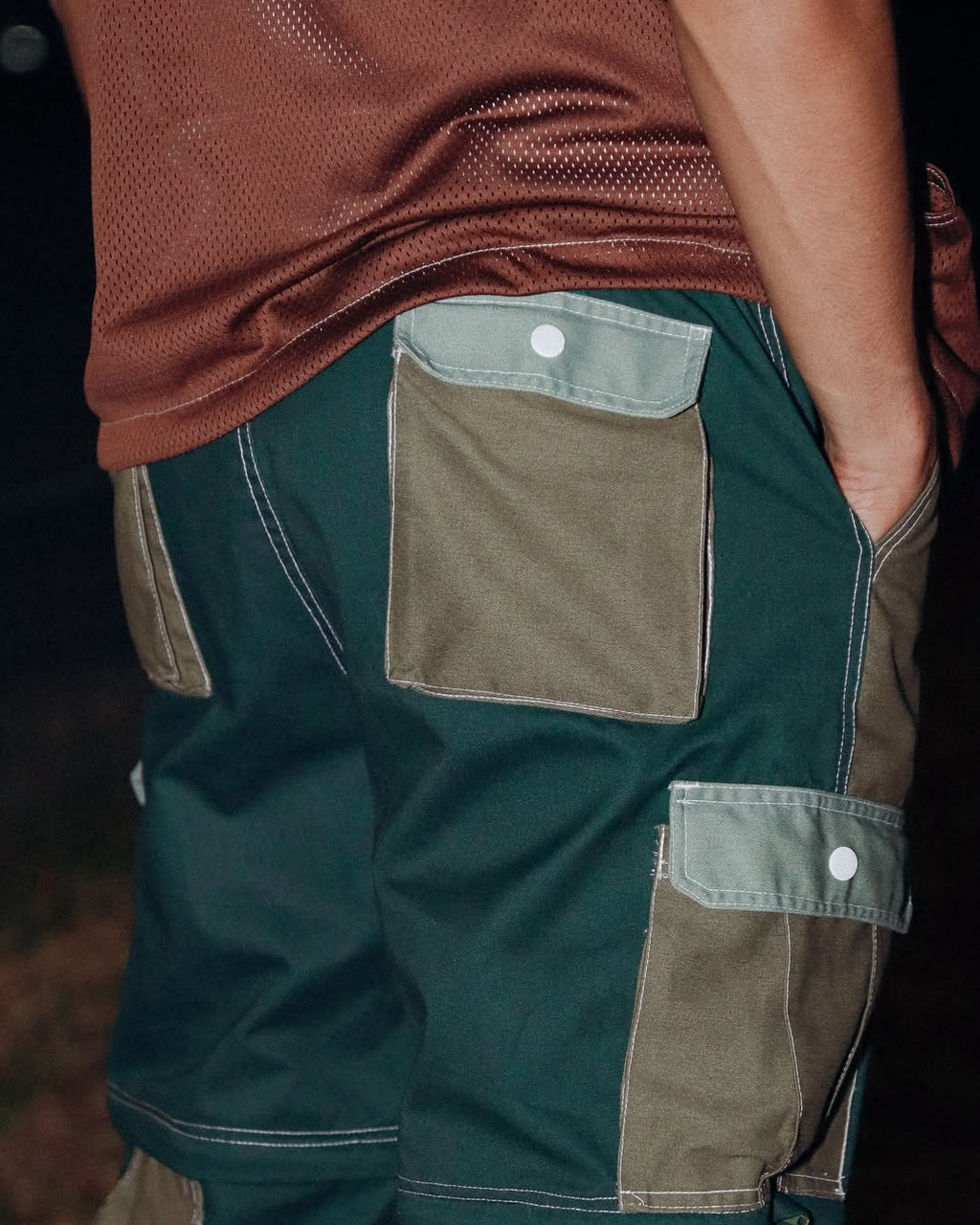 HUNT AND HARVEST GREEN TRI-TONE PANTS